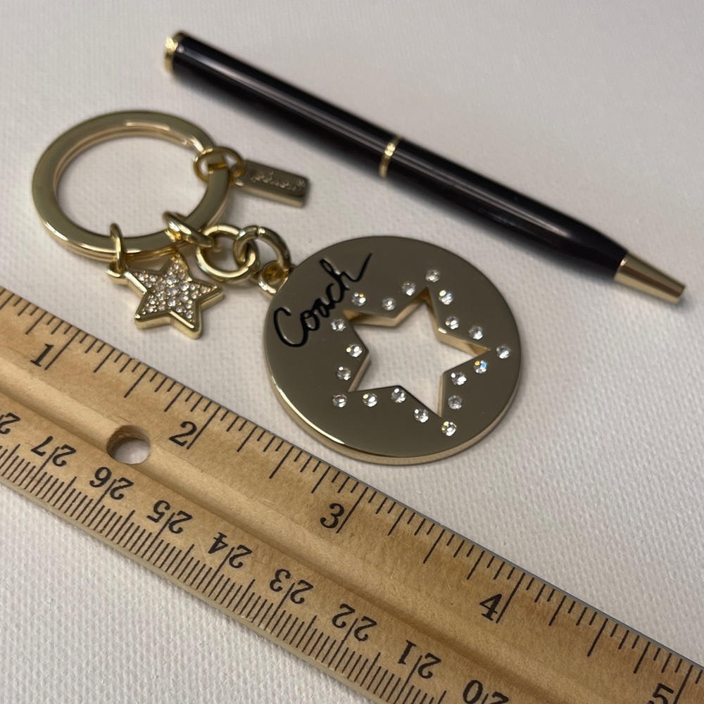 Coach Gold Star Keychain and Coach Pen - Picture 3 of 5